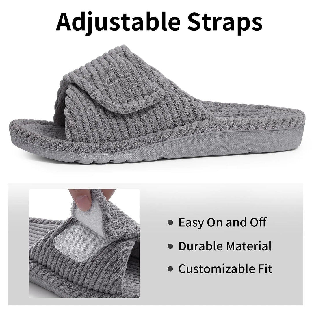 Orthopaedic Corduroy House Slippers for Women - Classic Comfort &amp; Support
