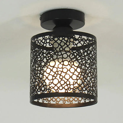 VintageIron Retro Metaal Kooi Plafondlamp | Industriële Vintage Verlichting