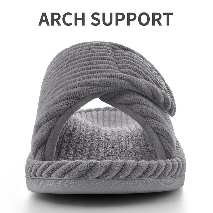 Orthopaedic Corduroy House Slippers for Women - Classic Comfort &amp; Support