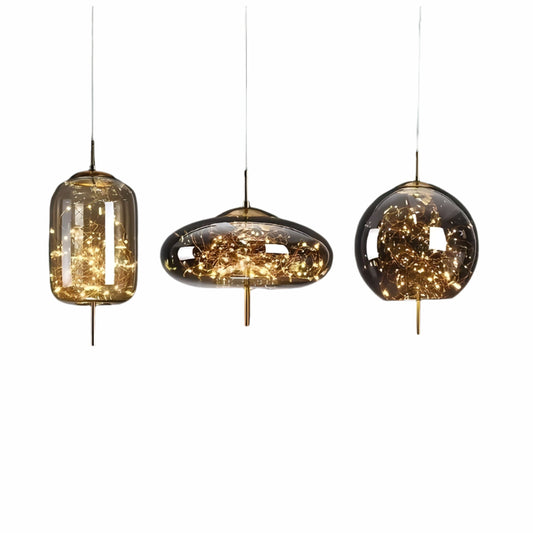 CrystalBeam Ster Effect LED Hanglamp | Modern Fonkelend Plafondlicht