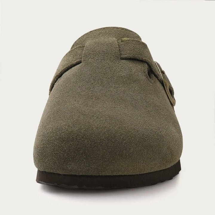 Orthopaedic Indoor Suede Cork Fleece Clogs - Premium Home Comfort &amp; Support