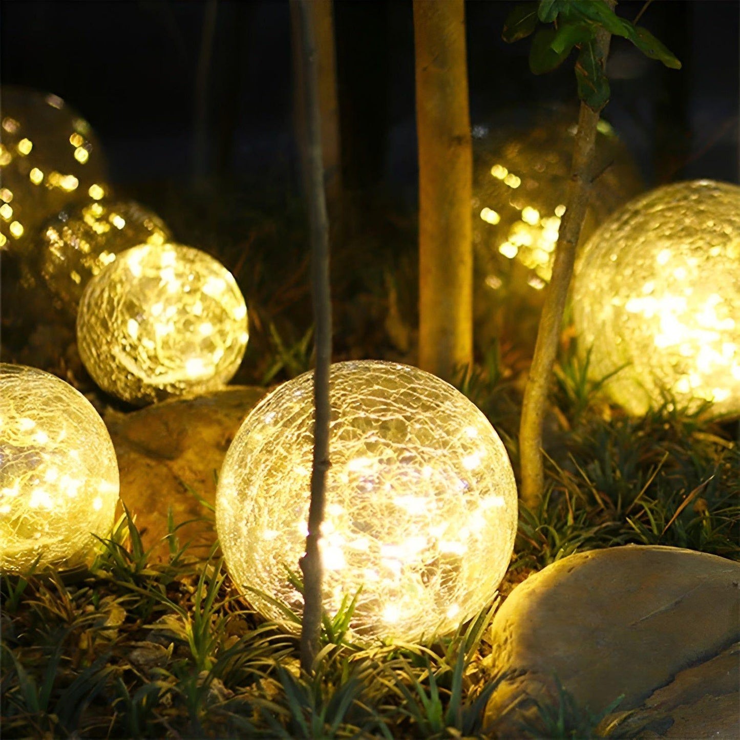GardenGlimmer Solar LED Tuinlamp | Waterdichte Buitenverlichting op Zonne-energie