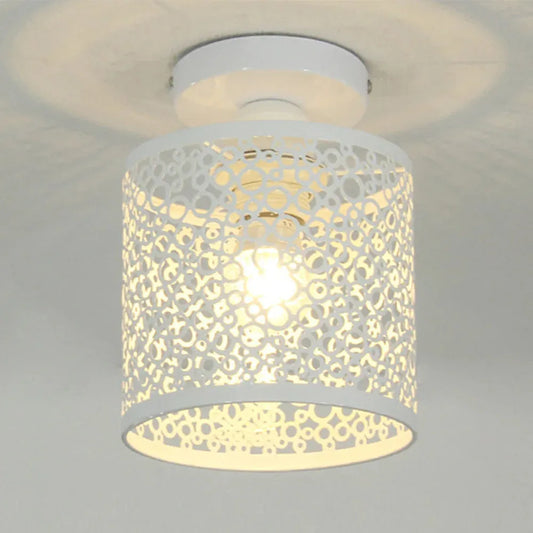 VintageIron Retro Metaal Kooi Plafondlamp | Industriële Vintage Verlichting