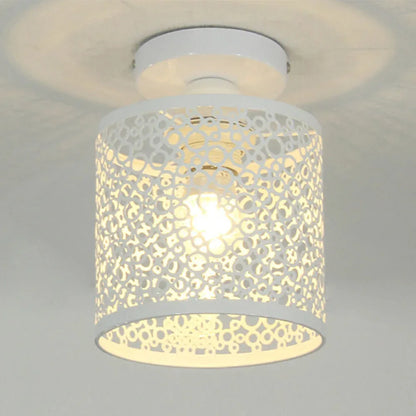 VintageIron Retro Metaal Kooi Plafondlamp | Industriële Vintage Verlichting
