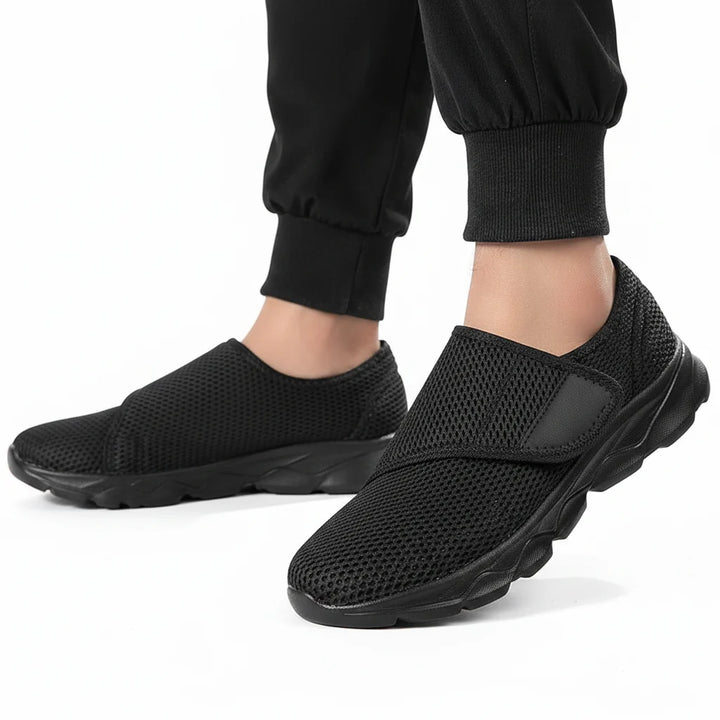 Diabetic Wide-Fit Walking Shoes - Breathable Comfort with Arch Support