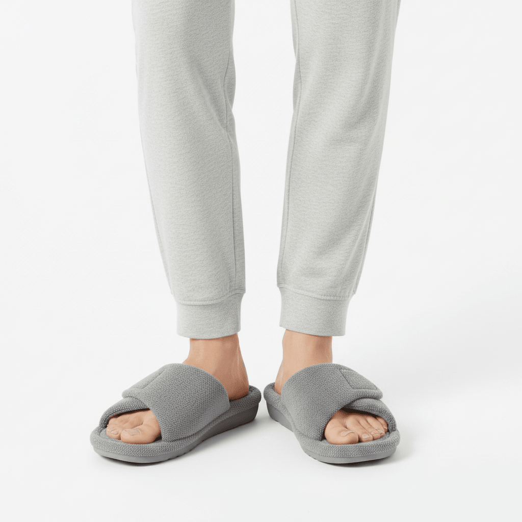 Orthopaedic Fuzzy House Slippers for Women - Cosy Everyday Warmth