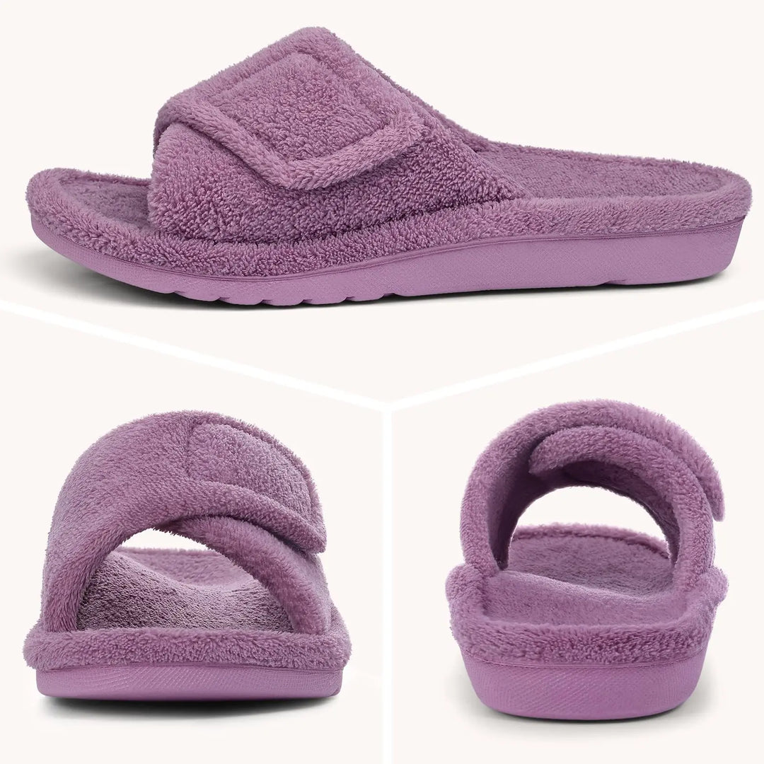 Orthopaedic Fuzzy House Slippers for Women - Cosy Everyday Warmth