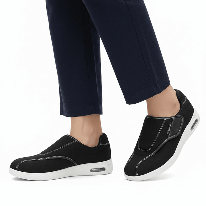 Diabetic Memory Foam Wide-Fit Walking Shoes - Custom Comfort