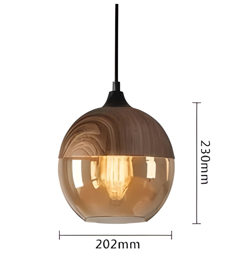 RusticLuxe Vintage Houten Hanglamp | Rustiek Luxe Verlichting voor Woonkamer
