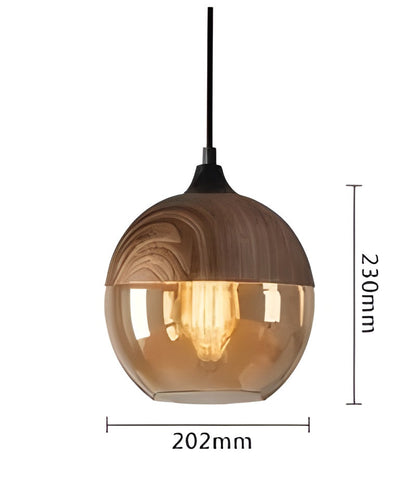 RusticLuxe Vintage Houten Hanglamp | Rustiek Luxe Verlichting voor Woonkamer