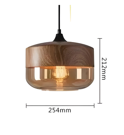 RusticLuxe Vintage Houten Hanglamp | Rustiek Luxe Verlichting voor Woonkamer
