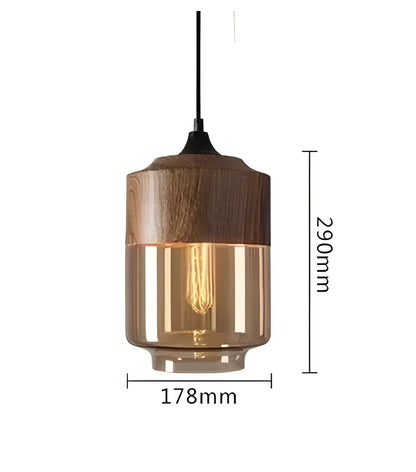 RusticLuxe Vintage Houten Hanglamp | Rustiek Luxe Verlichting voor Woonkamer