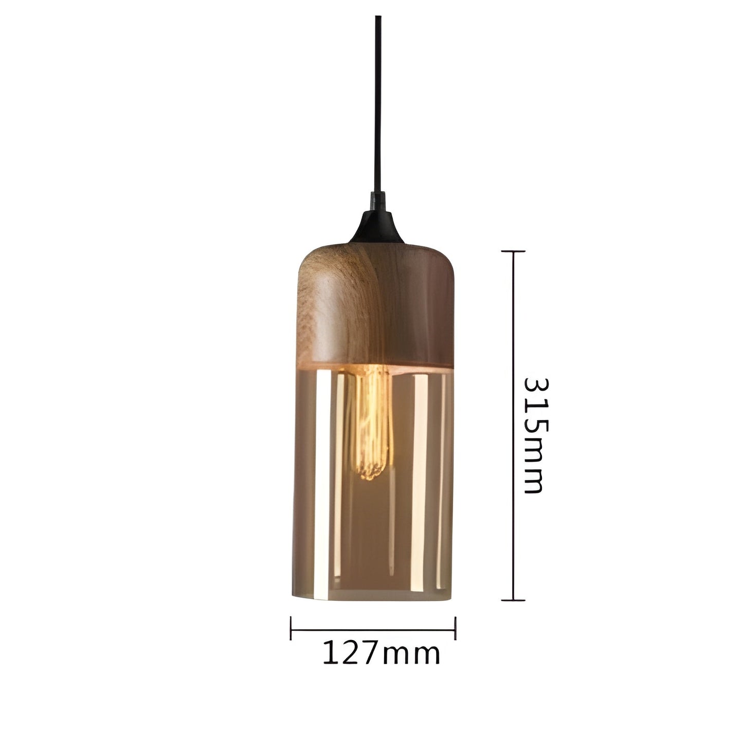 RusticLuxe Vintage Houten Hanglamp | Rustiek Luxe Verlichting voor Woonkamer
