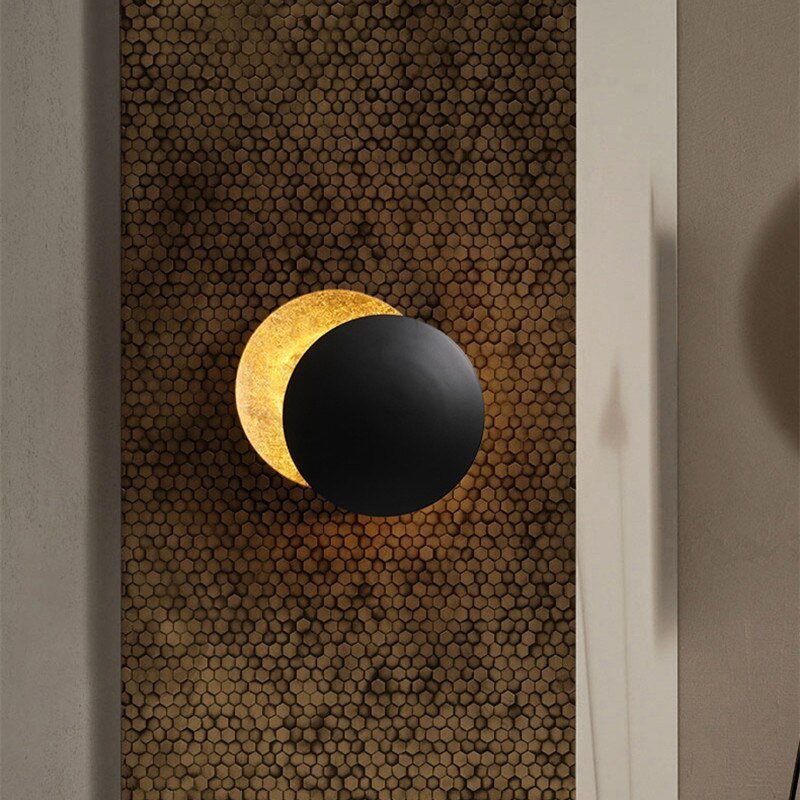 Zonsverduistering Wandlamp Elegant | Warm Wit Ruimtelicht Modern