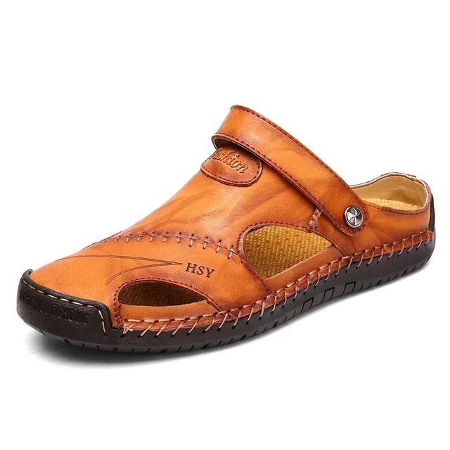 Unisex Orthopedic Leather Sandals - Premium Quality &amp; Arch Support