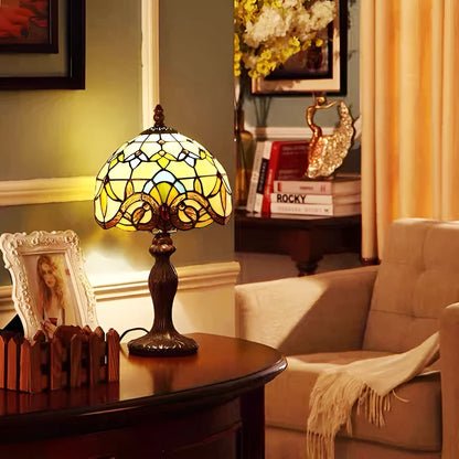 Barok Tafellamp Handgemaakt Glas | Decoratieve Verlichting voor Thuis en Bureau