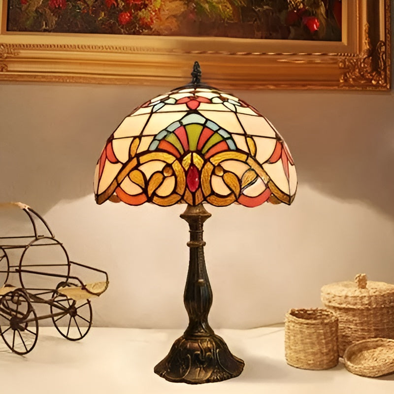 Barok Tafellamp Handgemaakt Glas | Decoratieve Verlichting voor Thuis en Bureau