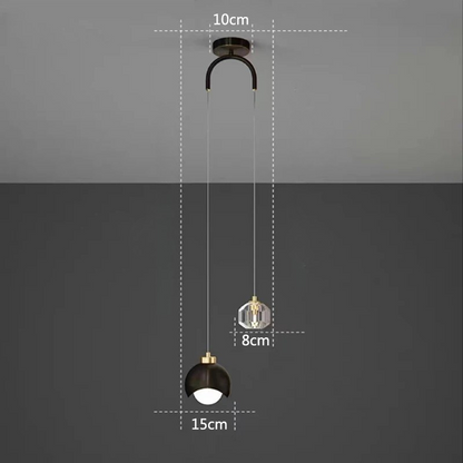 Kristal Hanglamp Scandinavisch Elegant | Stijlvolle Verlichting voor Slaapkamer en Woonkamer