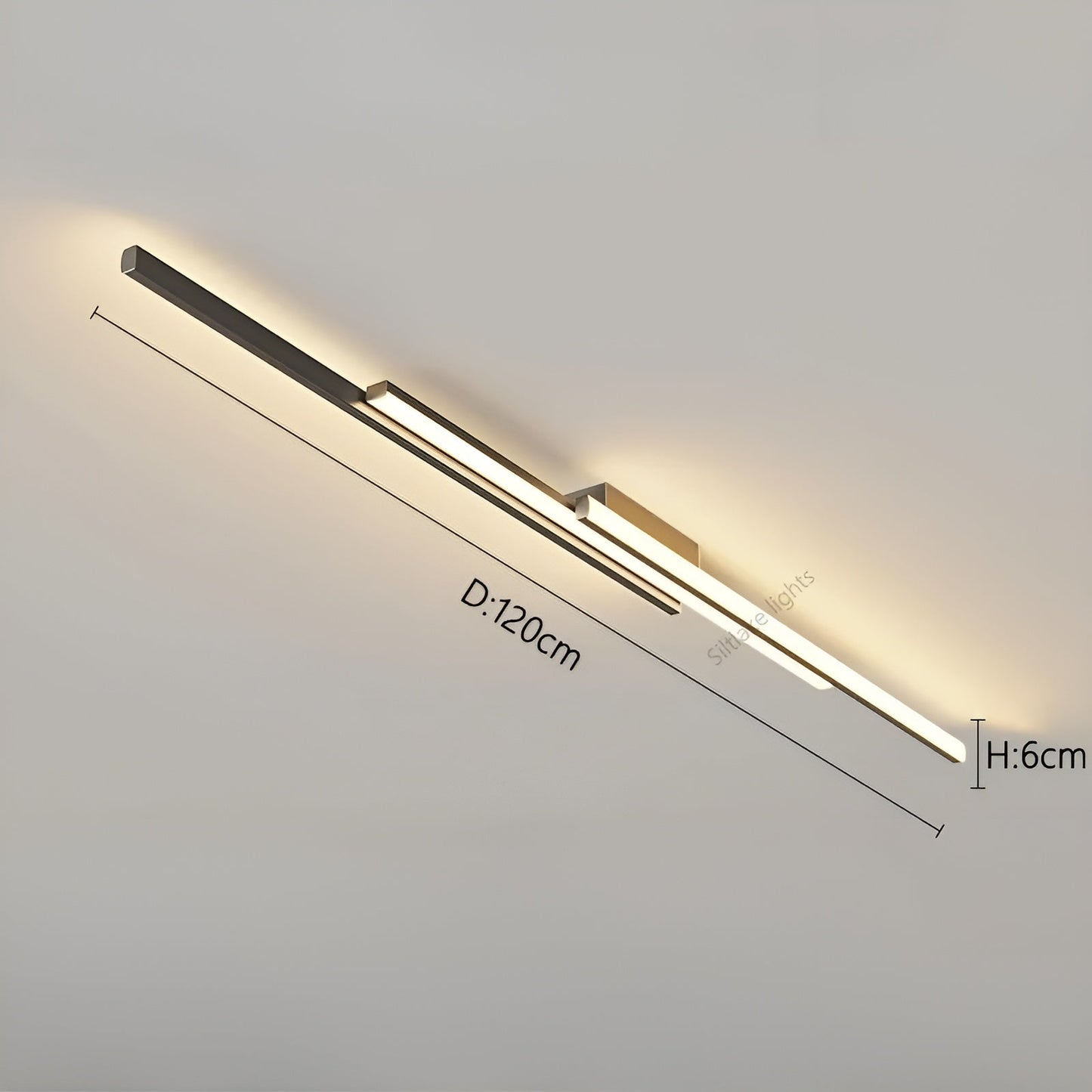 Lange LED Plafondlamp Slank | Stijlvolle Langwerpige Verlichting voor Hal en Trappenhuis
