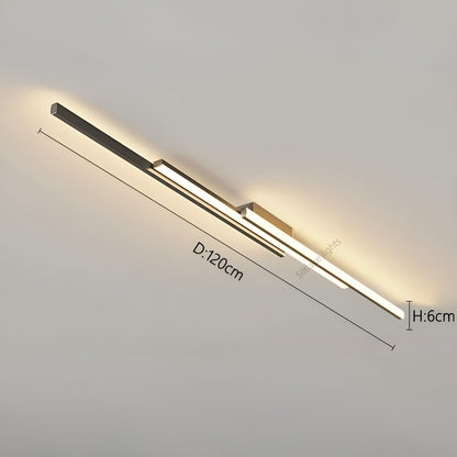 Lange LED Plafondlamp Slank | Stijlvolle Langwerpige Verlichting voor Hal en Trappenhuis