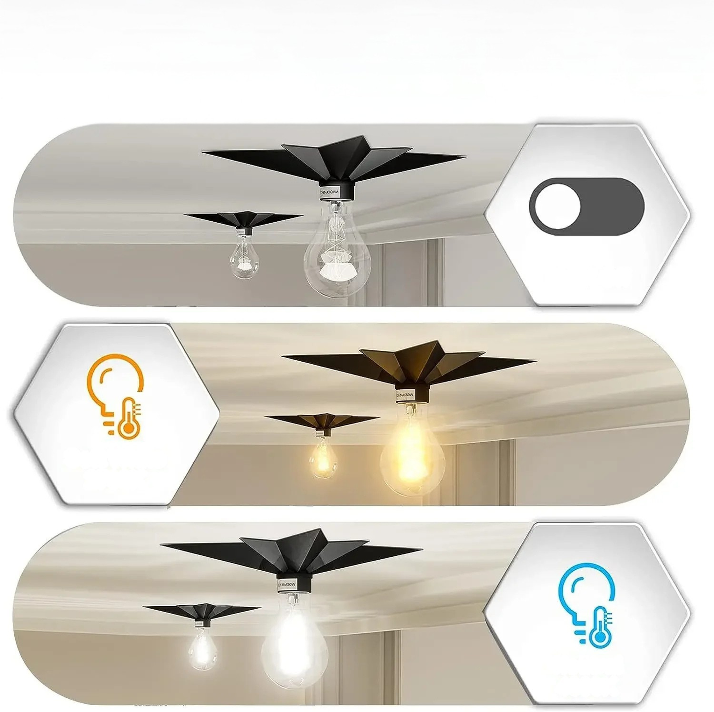 Stervormige LED Wandlamp Modern | Decoratief Sfeerlicht voor Thuis