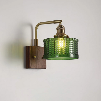 Venyx Hout en Messing Wandlamp E27 | Warme Sfeerverlichting Woonkamer en Hal
