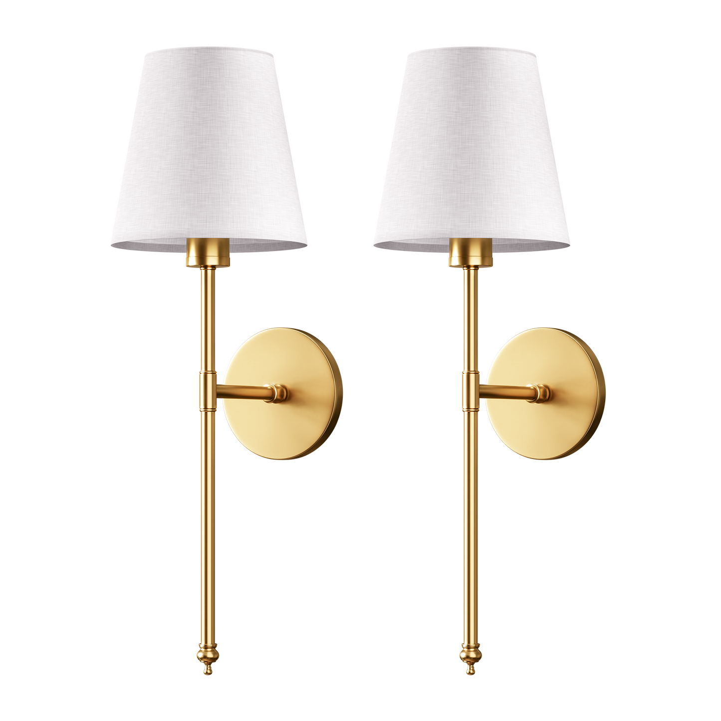 Vavra LED Wandlampen Draadloos Set 2 | Zonder Boren Warm Wit