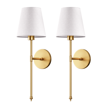 Vavra LED Wandlampen Draadloos Set 2 | Zonder Boren Warm Wit