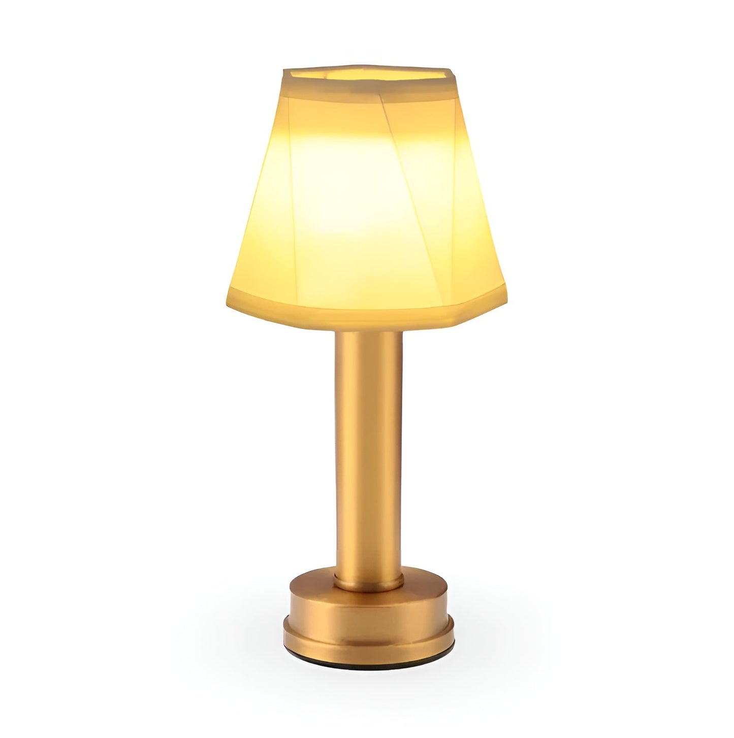 Vintage Aluminium Tafellamp Dimbaar | Stof Kap voor Woon- of Bartafel
