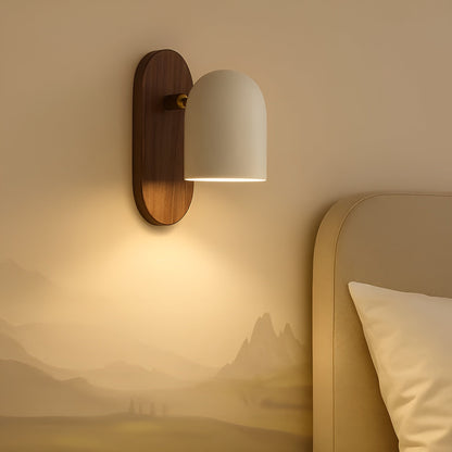 Walnouthout Wandlamp | Warm Natuurlijk Licht voor Woonkamer en Hal