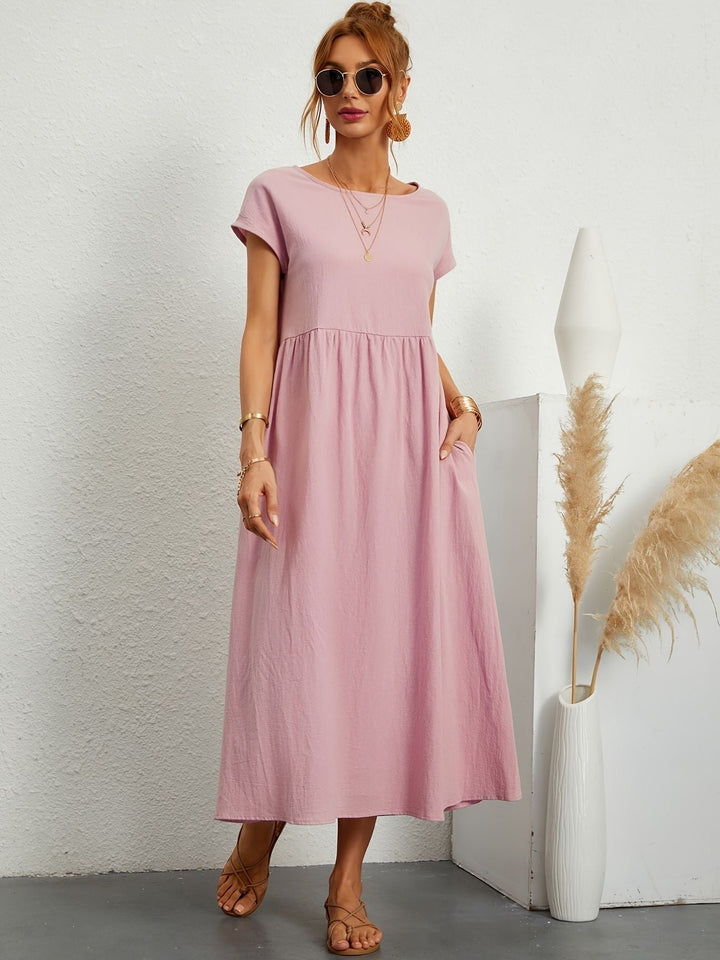 Annabeth — Lightweight Cotton Summer Dress With Relaxed Fit And Refined Neckline