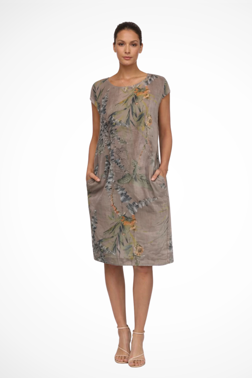 Daphne — Lightweight Cotton Summer Dress With Flowy Relaxed Botanical Print