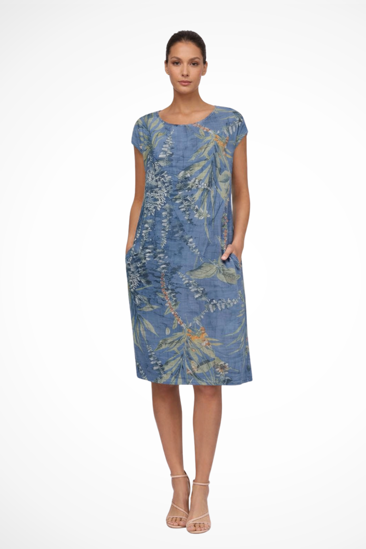 Daphne — Lightweight Cotton Summer Dress With Flowy Relaxed Botanical Print