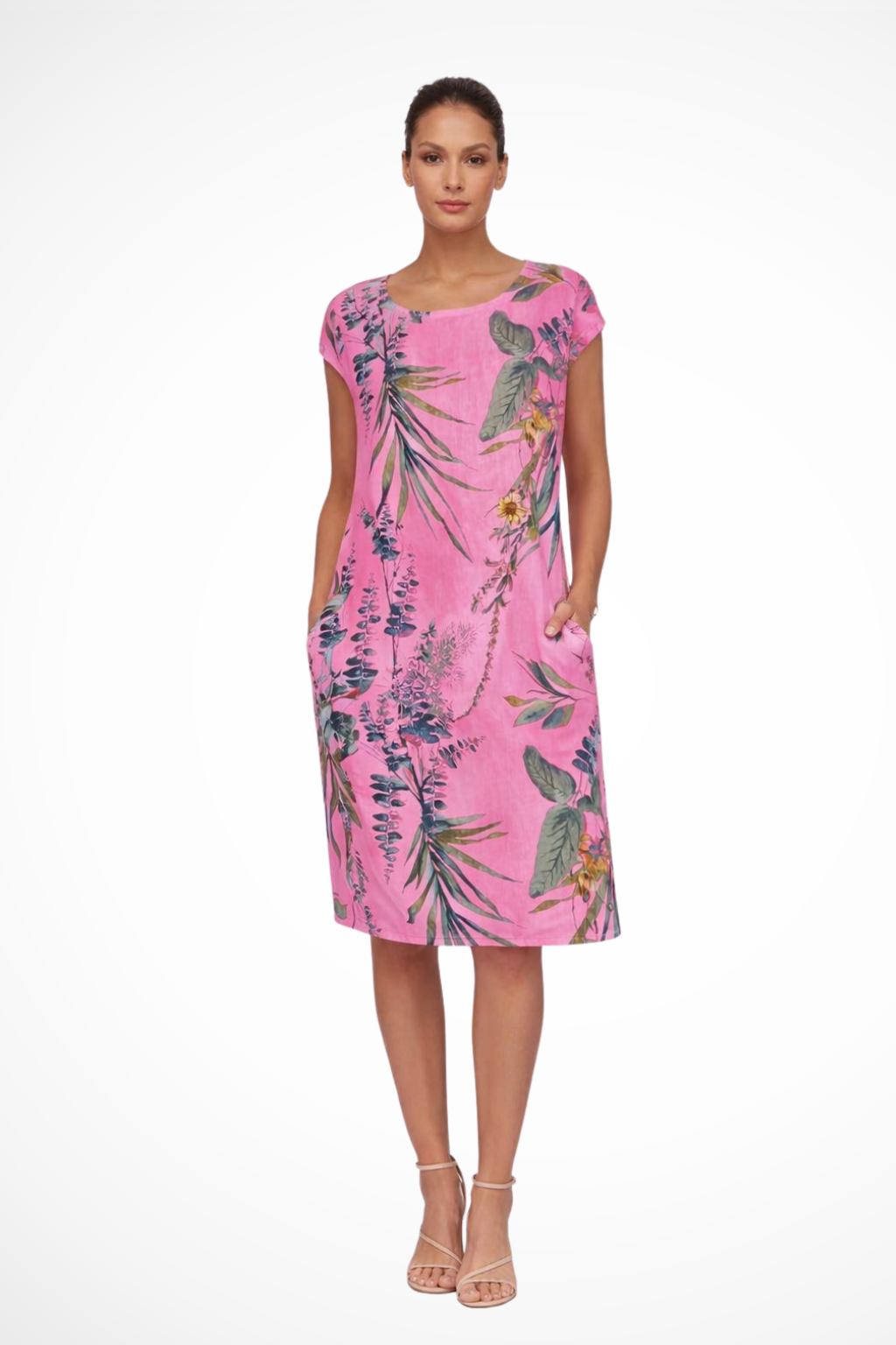 Daphne — Lightweight Cotton Summer Dress With Flowy Relaxed Botanical Print