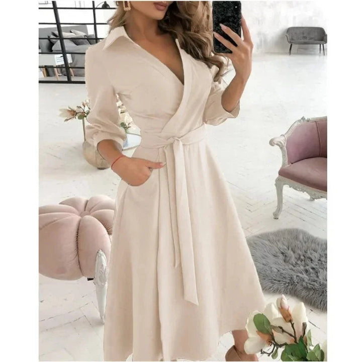 Harriet — Structured Blazer Dress With Elegant Tailored Belted Design