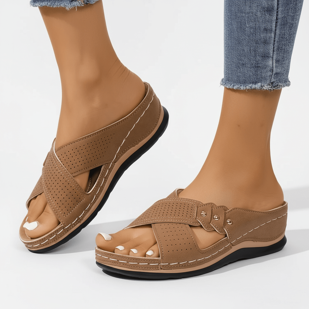 Orthopedic Wedge Sandals for Women - Stylish Arch Support &amp; Comfort