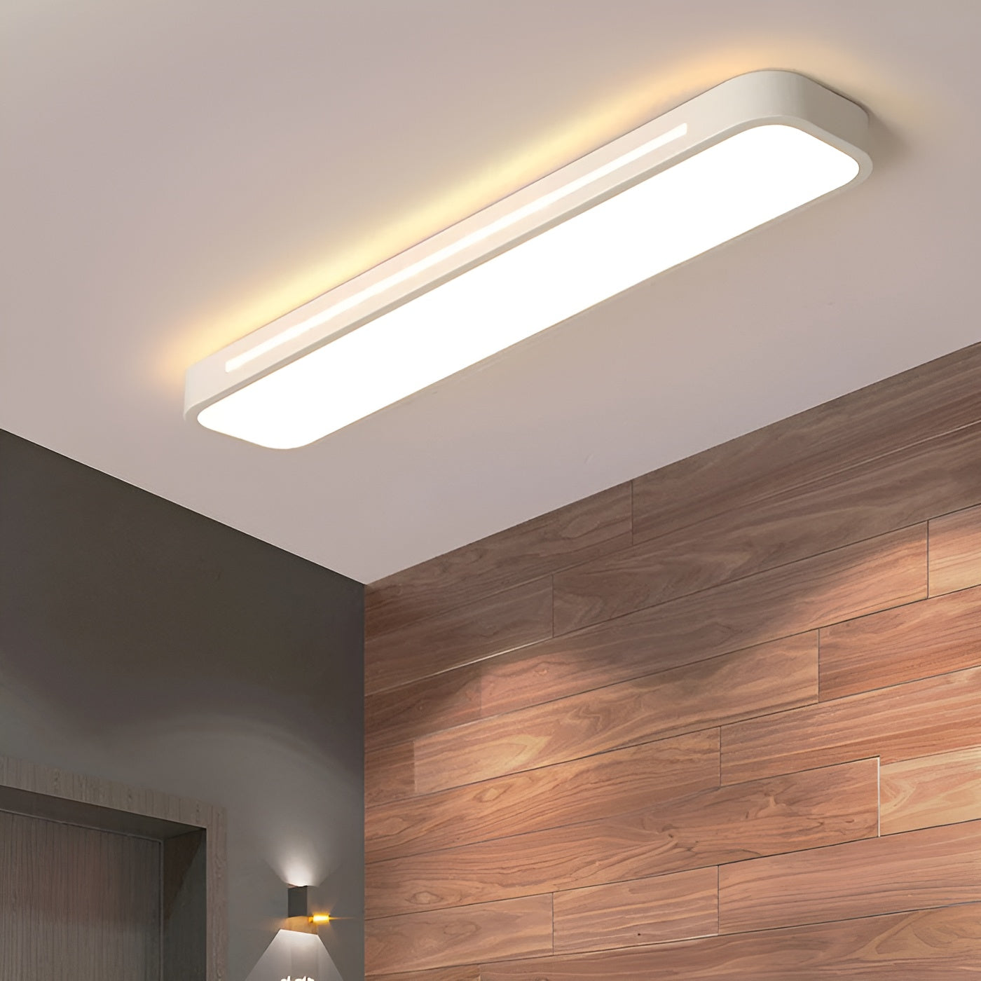 Langwerpige Plafondlamp Heldere Lijnen | Modern Design voor Woonkamer en Eetruimte