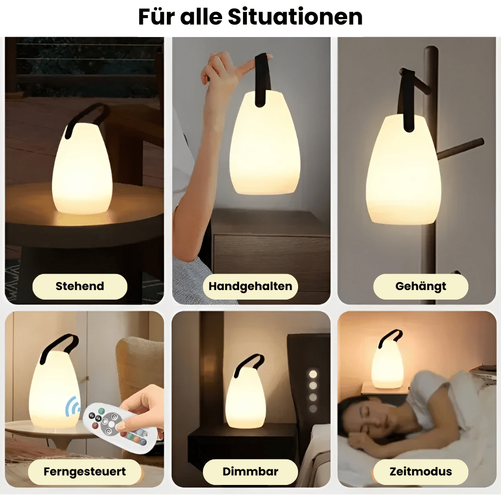 Draadloze LED Tafellamp | Oplaadbaar & Waterdicht voor Tuin, Balkon en Woonkamer