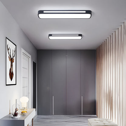 Langwerpige Plafondlamp Heldere Lijnen | Modern Design voor Woonkamer en Eetruimte