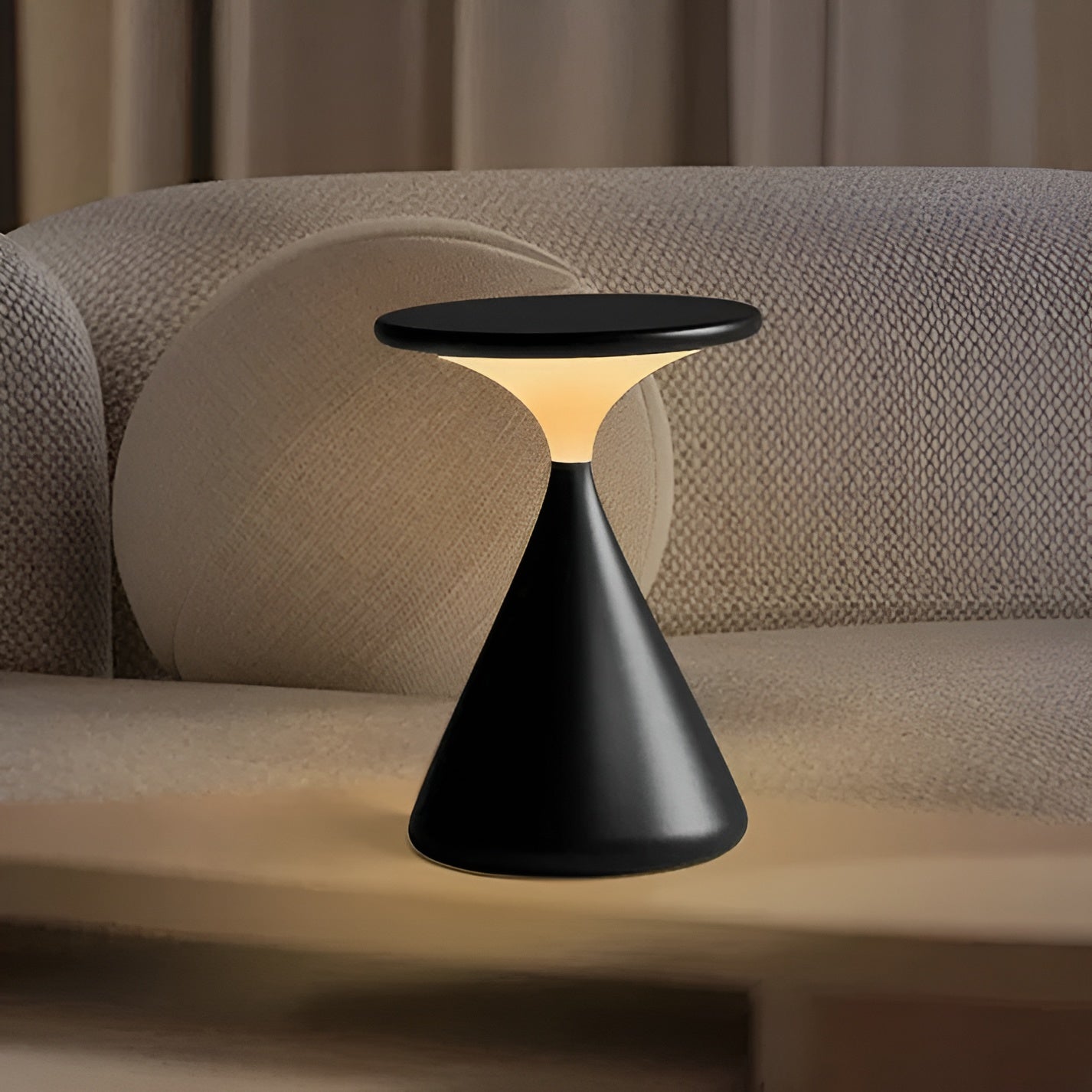 Draadloze LED Tafellamp Zandloper | Dimmbaar en Oplaadbaar Sfeerlamp