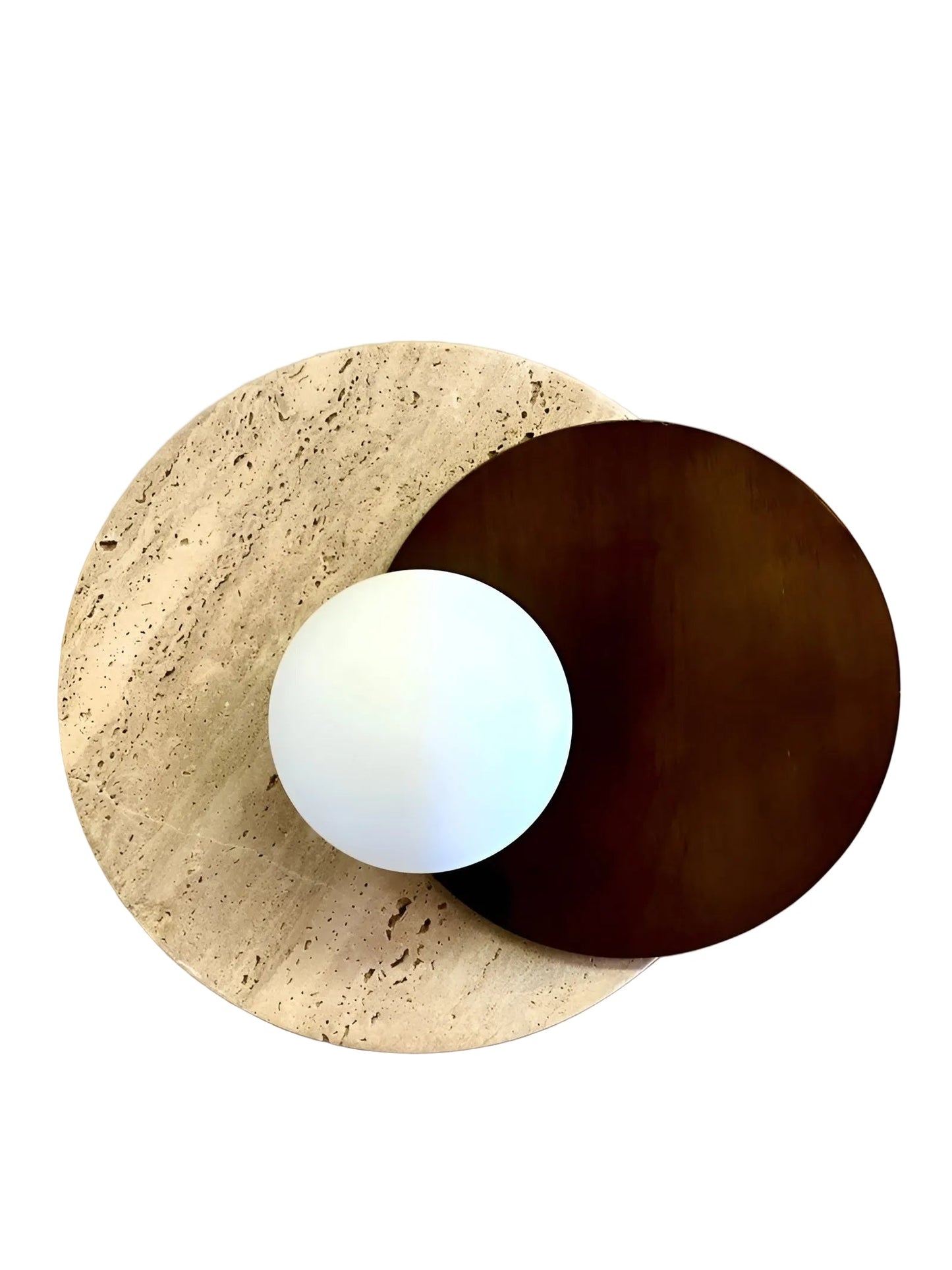 Wandlamp met Travertinplaat | Luxueus Design en Zacht Licht voor Thuis
