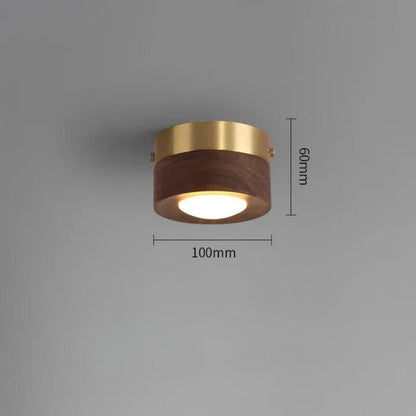 WoodCharm Moderne Plafondlamp voor Hal | Warme Hout Verlichting
