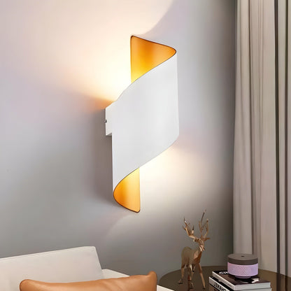 SpiralGlow Nordic Metaal Spiraal Wandlamp | Waterdichte LED Wandverlichting