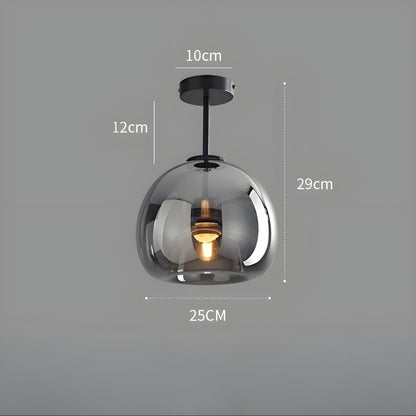 LustroCeil Minimalistisch Glas Plafondlamp | Heldere Sfeerverlichting