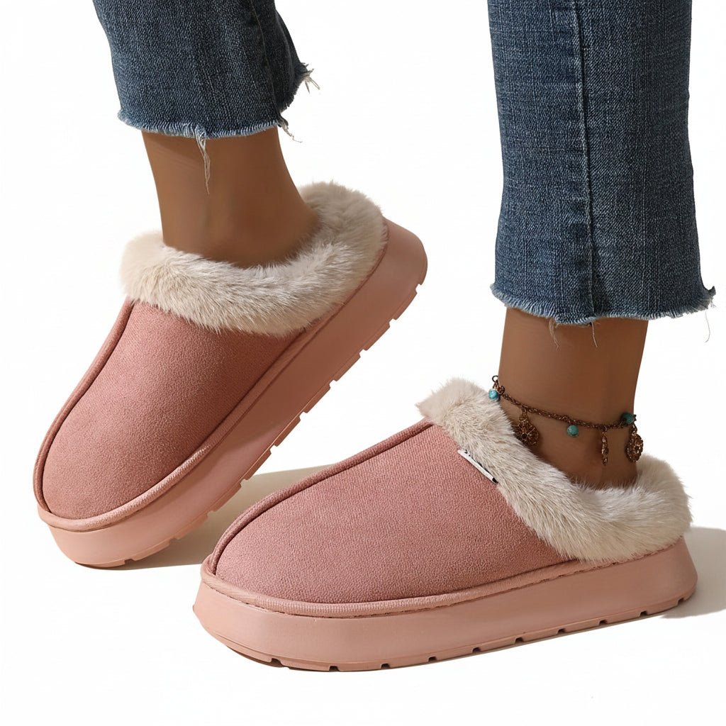 Orthopaedic Warm Plush Slippers for Women - Cosy Winter Warmth &amp; Support
