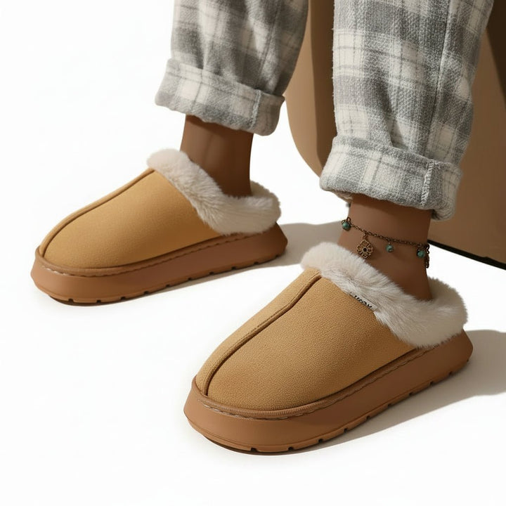 Orthopaedic Warm Plush Slippers for Women - Cosy Winter Warmth &amp; Support