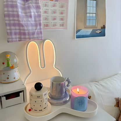NeonHopper Decoratief Konijn Neon LED Lamp | Kleurrijke Sfeerverlichting