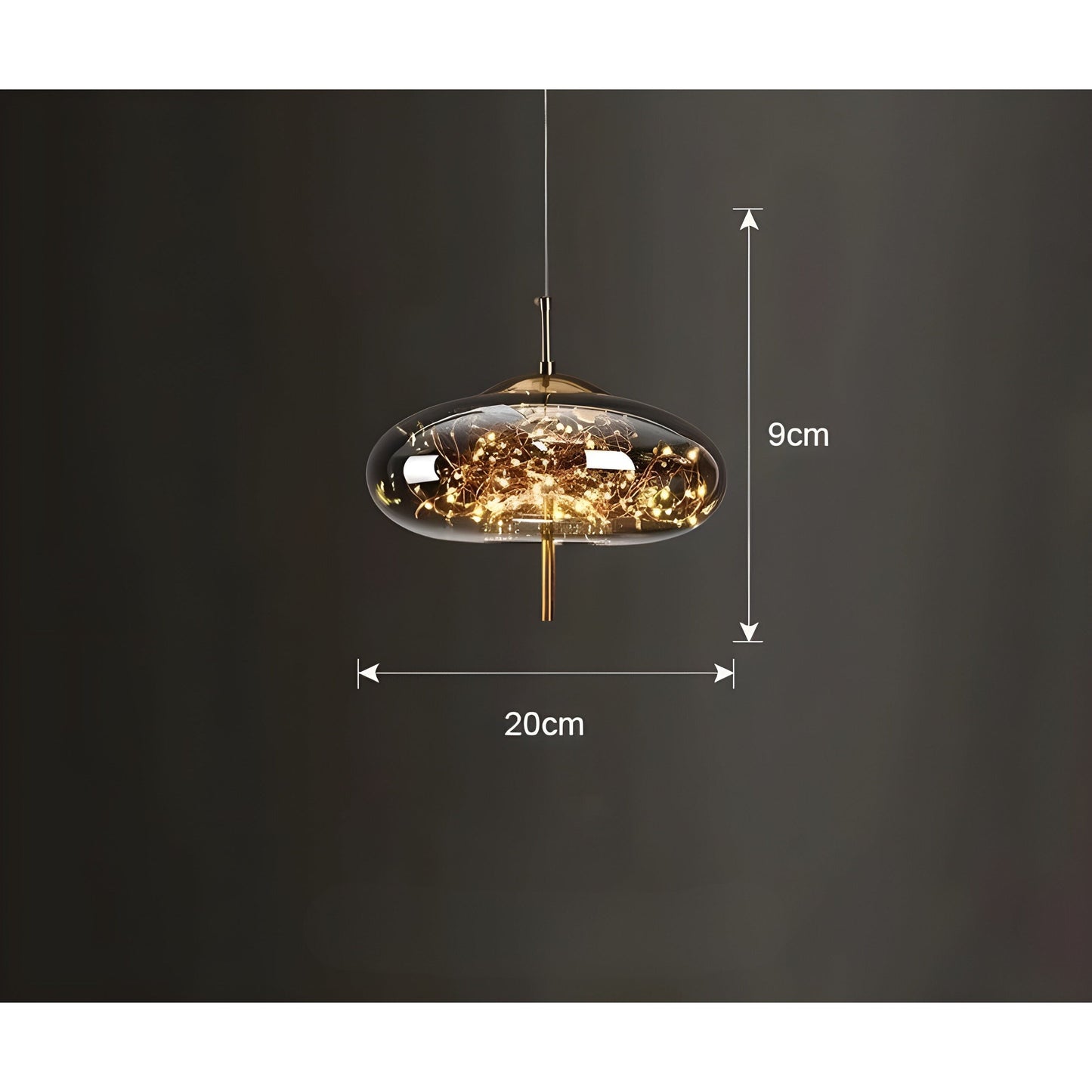 CrystalBeam Ster Effect LED Hanglamp | Modern Fonkelend Plafondlicht