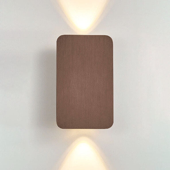 Nordic Minimalistisch Rechthoekig Glas Wandlamp 2-Lichts | LED Warm Licht