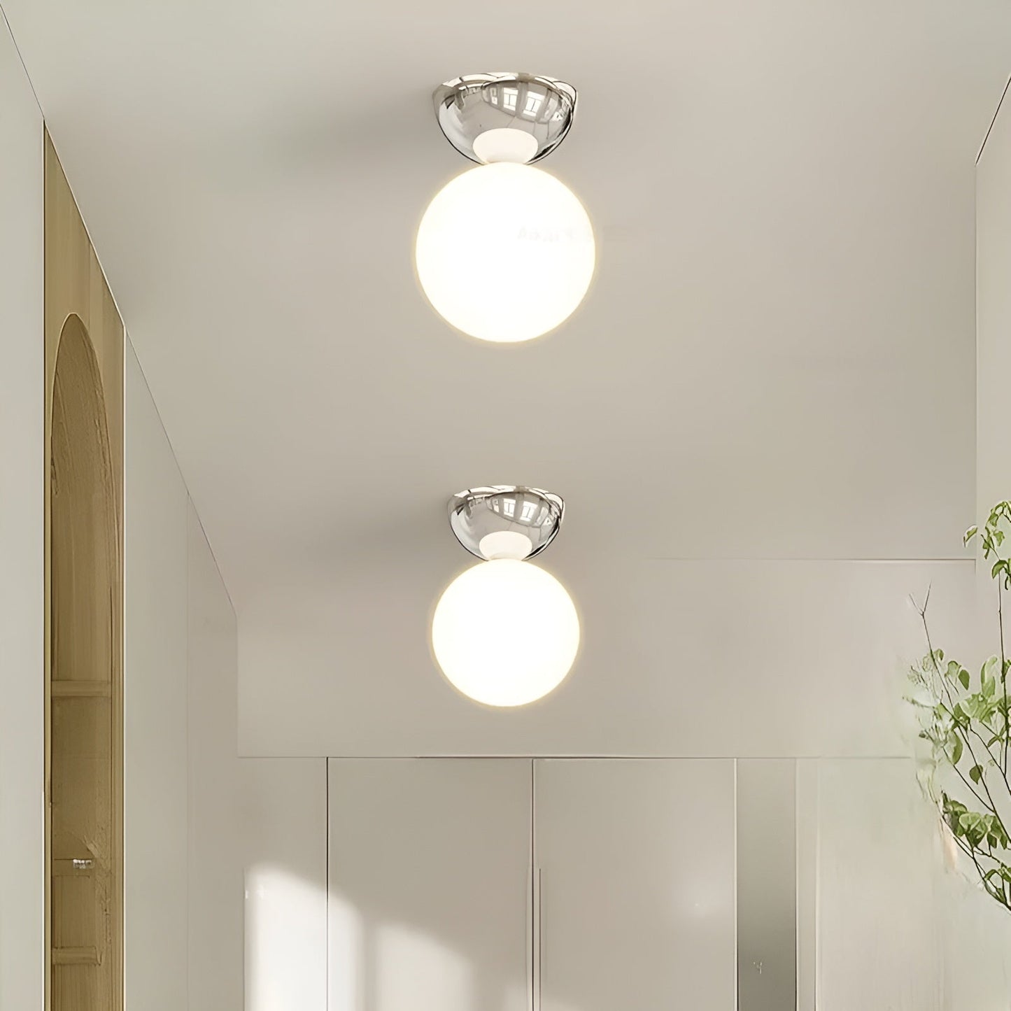 DomeAura Moderne Plafondlamp Flush Mount | Strakke Inbouw Verlichting